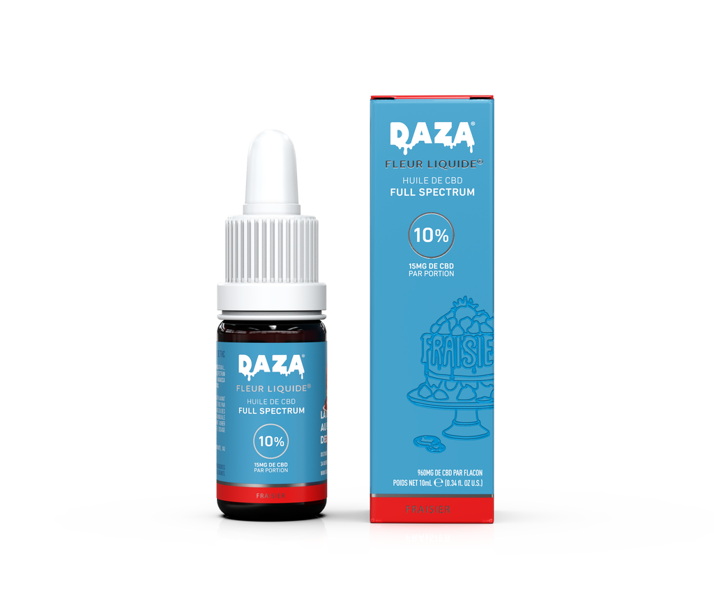 DAZA® FLEUR LIQUIDE® FRAISIER - HUILE CBD 10%